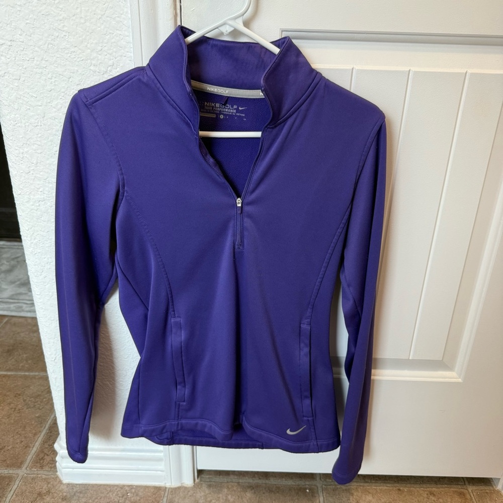 Purple Nike Half-Zip Jacket